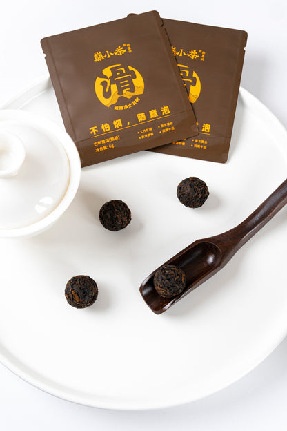[Ripe Pu-erh] 2022 HuPOYiWu 72g Menghai pure land ancient tree mix tea