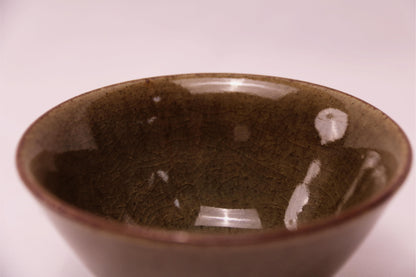 [Tea Cup] Rock Ceramic - Handmade Wood-fired make “QingShan”(青山) Gaiwan