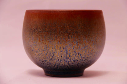 [Tea Cup] Silver pattern Full Glaze - Jianyao Teacup