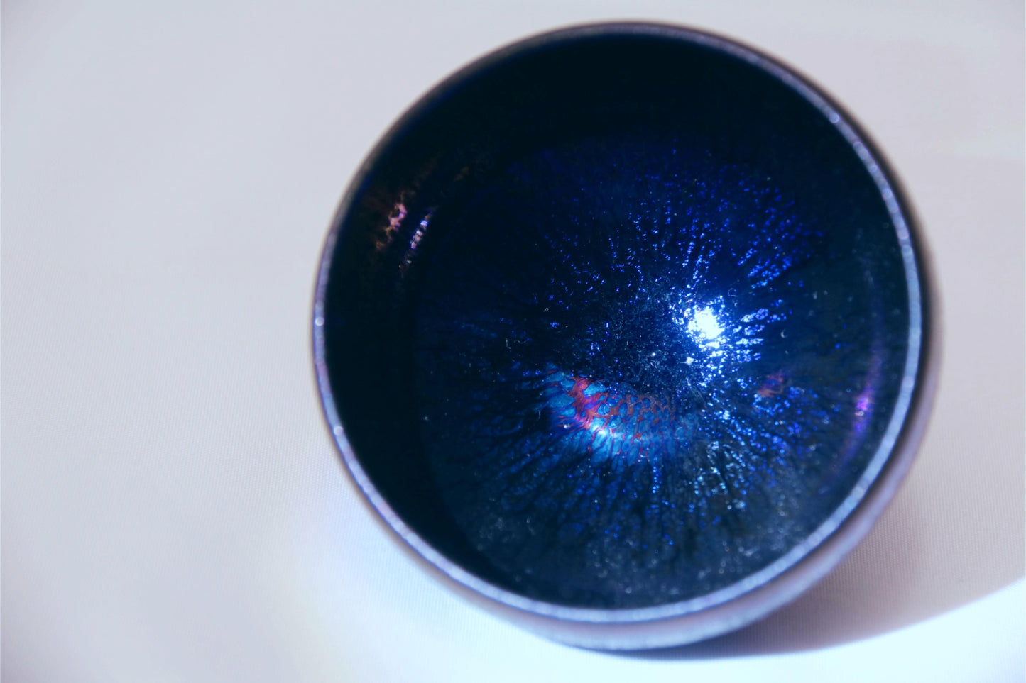 [Tea Cup] Handmade Blue and purple neon Jian Zhan teacup (3)